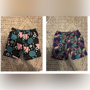 Colorful Geometric Mens Cotton Shorts